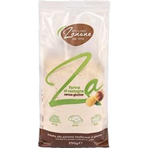MOLINO ZANONE dal 1978 Molino Zanone Farina Di Castagne Senza Glutine Sfarinata Impalpabile Di Colore Bianco Ottenuta Dalla Macinazione Della Castagna Secca Ideale Per Svariate Preparazioni In Cucina, 250g