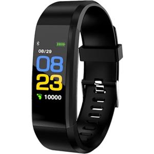 JUGCUT Fitness Activity Tracker Orologio con Frequenza Cardiaca Pressione | Orologio sportivo impermeabile IP67 con contapassi e contatore di passi, per donne e uomini, per telefoni Android e iOS, nero