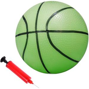 Generic Pallacanestro luminoso forte presa luce riflettente incandescente basket | Pallacanestro incandescente scuro Light Up Strong Grip per bambini principianti indoor outdoor compleanno bambini piccoli