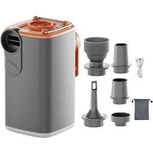 Whnbuij Pompa di aria per gonfiabili gonfiatore elettrico portatile con luce da | Mini pompa di aria per gonfiabili galleggianti materasso all'aperto casa viaggio sport spiaggia strada