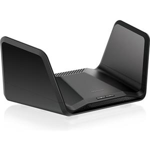 NETGEAR NETGEAR Nighthawk RAXE300 router wireless Gigabit Ethernet Banda tripla [2.4 GHz/5 GHz/5 GHz] Nero (RAXE300 ROUTER 7.8GBPS WIFI 6E - 2.5G PORT) RAXE300-100EUS