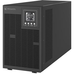 Atlantis Land Gruppo di continuità UPS online A03-OP3002P, 3000VA, 2700W, doppia conversione, onda sinusoidale pura. Torre, display LCD, USB, RS232, slot SNMP. 4 uscite IEC, 6 batterie da 12V, 9Ah