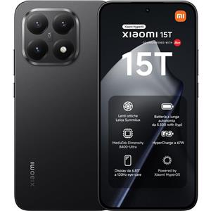 Xiaomi 15T 5G Dual Sim 12GB / 256GB - Black - EUROPA