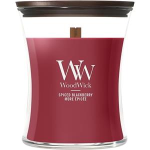 YANKEE CANDLE WoodWick candela profumata a clessidra media con Pluswick InnovationMora speziata