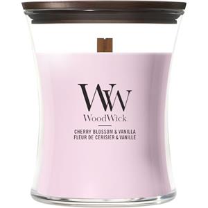 WoodWick Candela profumata | Candela a clessidra media | Cherry Blossom & Vanilla | Regali perfetti per donne