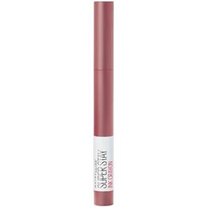 Maybelline Rossetto Matita SuperStay Ink Crayon, Colore Matte a Lunga Tenuta, Lead the Way (15),