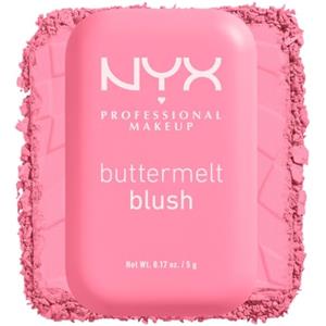 NYX Professional Makeup Buttermelt Powder Blush fino a 12 ore, senza cuciture, resistente allo sbiadimento e al trasferimento, con burro di karitè e mango, formula vegana, tonalità Butta Together