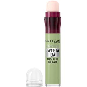 Maybelline New York Correttore Colorato Cancella Età, Verde, 4,7 ml | Copertura Facile e Veloce di Imperfezioni e Discromie, Con Bacche di Goji e Haloxyl, Colorato