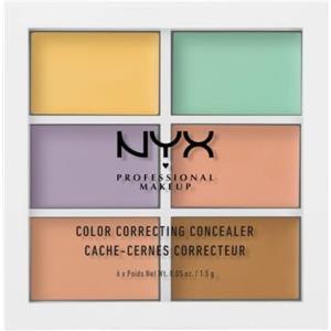 NYX Professional Makeup Palette Colour Correcting, Palette 6 Correttori per Correggere le Imperfezioni, Tonalità Cremose, Confezione da 1