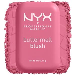 NYX Professional Makeup Buttermelt Powder Blush fino a 12 ore, miscelazione senza cuciture, resistente allo sbiadimento e al trasferimento, con burro di karitè e mango, formula vegana, tonalità For