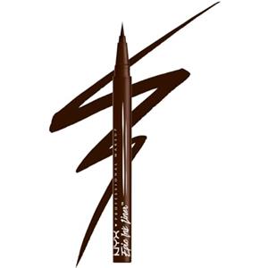 NYX Professional Makeup Eyeliner Iperpigmentato, Linee Definite e Look Intensi, Formula Waterproof a Lunga Tenuta, Epic Ink Liner, Tonalità: Milk Chocolate