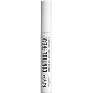 NYX Professional Makeup Gel per sopracciglia Control Freak, Mascara con gel fissante trasparente, Sopracciglia domate e definite, Non appiccica, Nessun residuo, 10 ml
