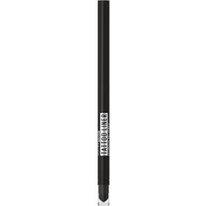 Maybelline New York Matita Occhi in Gel Sfumabile, Effetto Smokey Eyes, Tenuta Fino a 36H, Formula Waterproof a Prova di Sbavature, Tattoo Liner Automatic Gel Pencil, Tonalità: Pitch Black
