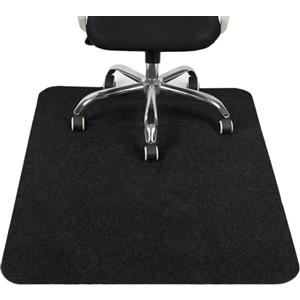 COSYLAND Nero Tappeto Sedia Ufficio, Tappeto Salvapavimento, Tappeto Sedia Gaming/Tappeto Ufficio, Tappeto Per Sedia Con Ruote 120cm x 90 (4'x3'), Tappeto Gaming Pavimento