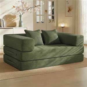 Vipbear Divano Letto 160cm, Divano Letto 2 Posti Componibile Boneless Couch | 5-in-1 Divano Letto Modulare Componibile, Divano Letto Matrimoniale Senza Struttura, Divano a Compressione Sottovuoto