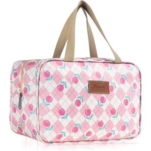 Aucuu Beauty Case Da Viaggio, Borsa da Toilette per Donna, Borse per Cosmetici con zip，Borsa Da Toilette Impermeabile Di Grande Capacità Per Brevi Viaggi, Affari E Ufficio