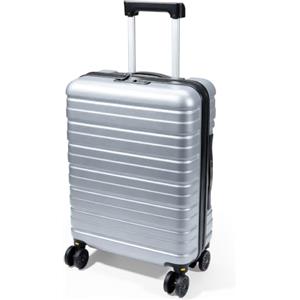 Lekesky Valigia Bagaglio a Mano 55x40x20, Trolley Cabina Rigido 40L TSA | Valigia rigida in ABS antigraffio, Grigio, 4 ruote 360° rimovibili, 2,9 kg, conforme Ryanair EasyJet, viaggi brevi e weekend