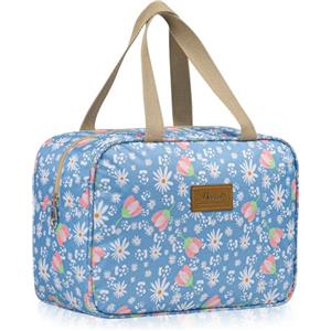 Aucuu Beauty Case Da Viaggio, Borsa da Toilette per Donna, Borse per Cosmetici con zip，Borsa Da Toilette Impermeabile Di Grande Capacità Per Brevi Viaggi, Affari E Ufficio