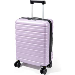 Lekesky Valigia Bagaglio a Mano 55x40x20, Trolley Cabina Rigido 40L TSA | Valigia rigida in ABS antigraffio, Viola, 4 ruote 360° rimovibili, 2,9 kg, conforme Ryanair EasyJet, viaggi brevi e weekend