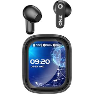 Relxhome N02 Cuffie Traduzione Simultanea, 4-1 AI Auricolari Traduttore Suono Hi-Fi | 165 Lingue e 9 Modalità, Autonomia 48 Ore, Auricolari Touchscreen, Bluetooth 6.0 Ideali per Viaggi, Affari e Studio