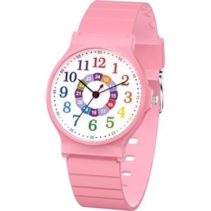 SOCICO Orologio analogico sportivo impermeabile 30m per bambini 5-15 anni | Fascia leggera per scuola e svago, antiurto, quadrante chiaro, sicuro per le attività quotidiane dei bambini