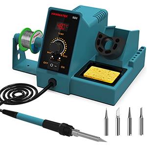 KEYTAPE Stazione Saldante 60W, Saldatore Elettrico Con Display Temperatura200-480°C | Regolazione Della Differenza Temperatura, Riscaldamento Rapido, Controllo Preciso, Display Digitale LED, Punta Sostituibile