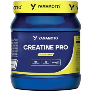 Yamamoto S.p.A. YAMAMOTO Creatine PRO, Creatina Creapure Masticabile, Tascabile, 180 Compresse, Gusto Limone