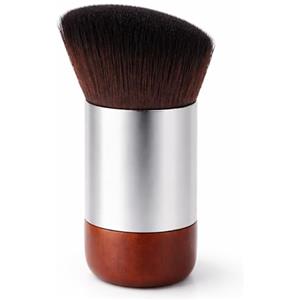 Generico Pennello Fondotinta Kabuki Professionale, Pennello Trucco Viso con Setole Morbide ad Alta Densità, Ideale per Fondotinta Liquido, Crema, Cipria e Bronzer, Effetto Naturale Senza Aloni