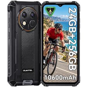 OUKITEL G1 Smartphone Rugged - 24GB+256GB 10600mAh Telefono Indistruttibile | 24GB+256GB/1TB, 10600mAh, 48MP+5MP, 6,52" HD Smartphone Rugged, IP68/IP69K/MIL-STD-810H, Dual SIM/NFC/GPS, 2 Anni Garanzia