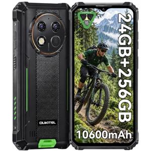 OUKITEL G1 Telefono Indistruttibile - 10600mAh 24GB+256GB rugged smartphone | 24GB+256GB/1TB, 10600mAh, 48MP+5MP, 6,52" HD Smartphone Rugged, IP68/IP69K/MIL-STD-810H, Dual SIM/NFC/GPS, 2 Anni Garanzia
