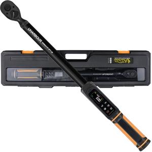 Uharbour Chiave dinamometrica digitale 1/2 Drive, 3-200 Nm, chiave dinamometrica digitale 1/2 precisione ±2% con vibrazione, cicalino e allarme LED, adatta per auto, moto e bicicletta