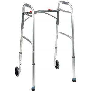 DeVilbiss Healthcare Drive Medical WA009 - Deambulatore con rotelle anteriori, richiudibile, vinile
