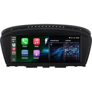 YZKONG Autoradio per Wireless Carplay/Android Auto Touchscreen Radio Receiver per BMW 3/5 E60/E63/E64/E90/E91/E92/E93 2004-2008 CCC Linux Screen iDrive System Retained Retrofit Multimedia Player