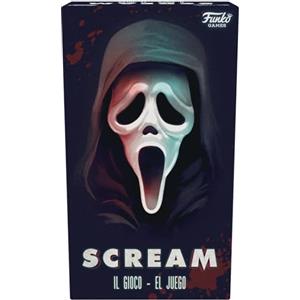FUNKO GAMES Scream the Game Versione Italiana - Un Cooperativo dai 13 Anni | Collaborate tutti insieme contro Ghost Face con app dedicata - per 3 a 8 giocatori - partite di circa 20 minuti