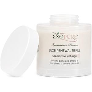 EXOPURE RICARICA 50 ml per Crema Viso Antirughe LUXE RENEWALL di EXOPURE | con ESOSOMI, Peptidi e Ceramidi, REFILL Crema Idratante Viso, Crema Viso Uomo & Donna - MADE IN ITALY (Solo Ricarica)