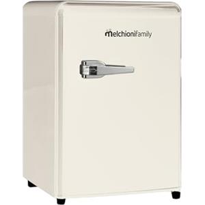 Melchioni Family | Frigorifero Siberia Capacità 45 L, Mini Frigo Vintage Color Panna, con Compressore, Comparto Extra Fresco