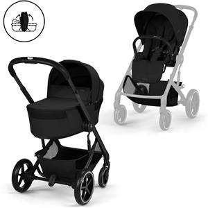 Cybex Duo Balios S Lux Con Navicella Richiudibile Moon Black