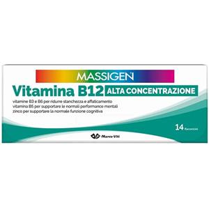 Massigen Vitamina B12 Alta Concentrazione 14 flaconcini