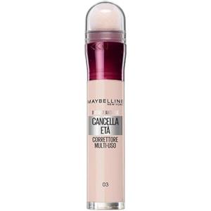 Maybelline New York Correttore Multi-Uso, Idratante e con Coprenza Modulabile, Imperfezioni e Occhiaie Coperte, Con Bacche di Goji e Haloxyl, Cancella Età, Tonalità: 03 Fair, 6,8 ml