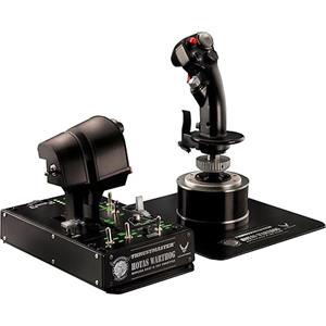 Thrustmaster Hotas Warthog - Replica Ufficiale U.S. Air Force - PC | Replica 1:1 su licenza A-10C per battaglie aeree, leva di comando e manetta, 55 pulsanti programmabili, comandi doppio motore