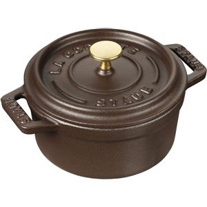 Staub La Cocotte Mini cocotte rotonda - 10 cm, cioccolato