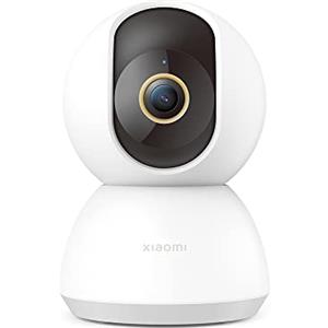 Xiaomi Mi Smart Camera C300 Home Security Camera Risoluzione 2K telecamera Wifi Interno Sorveglianza, 360° Telecamera Panoramica, Rilevamento umano Intelligente AI, Audio bidirezionale, Bianco
