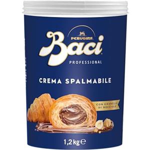 Perugina BACI PERUGINA PROFESSIONALE Crema Spalmabile con Nocciole e Cacao, Secchiello 1,2KG