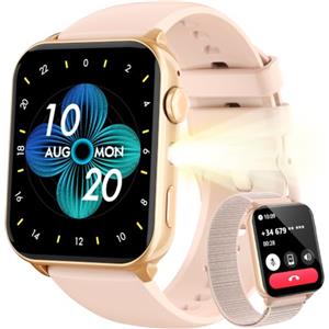 Blackview Smartwatch Uomo Donna, Effettua e Rispondi alle Chiamate, Orologio Intelligente 100+ Modalità Sportive/1,91''/Sonno/Cardiofrequenzimetro/SpO2/ Torcia per Android IOS