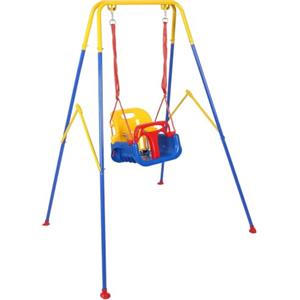TRUIHUA 3-In-1 Altalena per Bambini Pieghevole L'altalena per Figli Altalena da Giardino Adatto per Interno/Esterno Portatile Altalena per dai 6 Mesi.