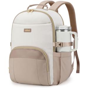 ETRONIK Zaino da donna, zaino scolastico per adolescenti, borsa scolastica | Zaino da viaggio 15,6 pollici donna, borsa da lavoro resistente all'acqua, ampia tasca bottiglia d'acqua e più scomparti