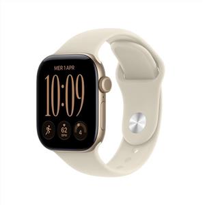 Apple - Watch Series 12 Gps 42mm Alluminio Oro Chiaro-sport Band Sabbia - S/m