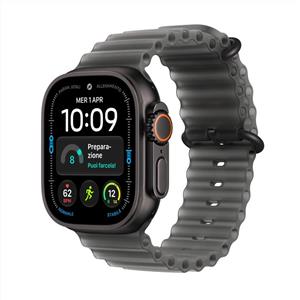 Apple - Watch Ultra 4 Gps + Cellular 49mm Titanio-ocean Band Nero Traslucido