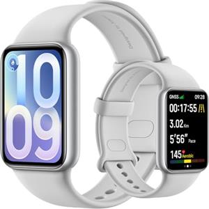 XIAOMI Smart Band 10 Pro, Fitness Tracker Uomo Donna, Argento | AMOLED 1,74'', algoritmo sonno migliorato, batteria 21 giorni, Android e iOS, 150+ modalità sport, GNSS, 5ATM