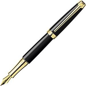 Caran d'Ache Caran d' Ache Leman placcato oro medio penna stilografica Penna stilografica Black
